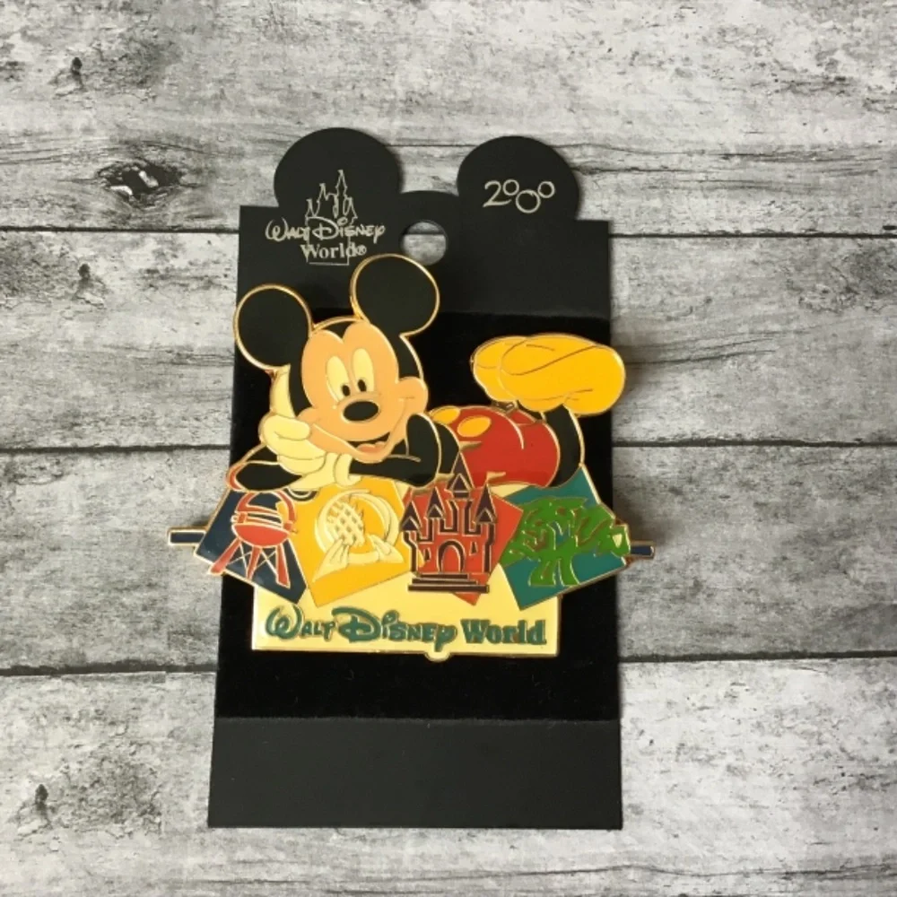 Walt Disney World 4 Parks Vintage 2000 Pin Retired Epcot Magic Kingdom